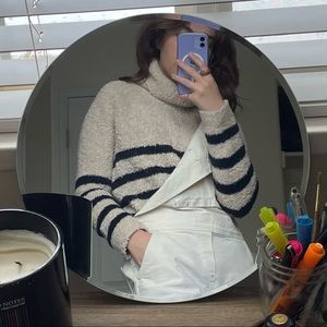 Madewell Mariner Stripe Turtleneck Sweater